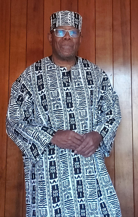 Traditional Design Dashiki with matching hat