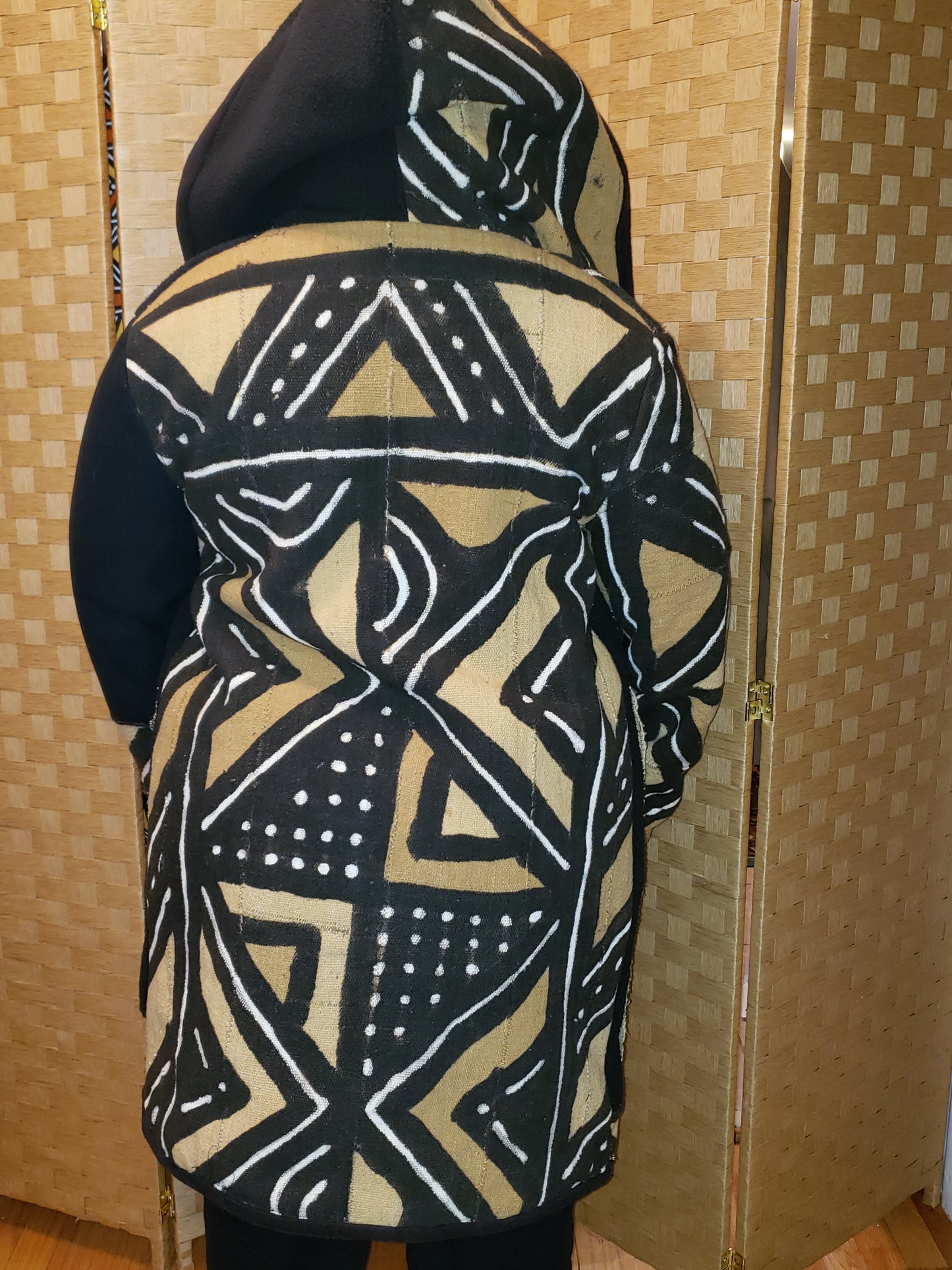 Authentic Mudcloth and Fleece Coat