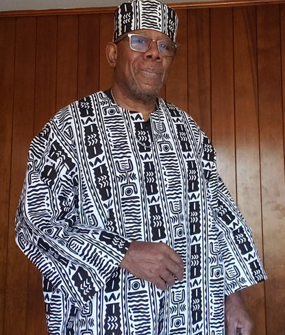 Traditional Design Dashiki with matching hat