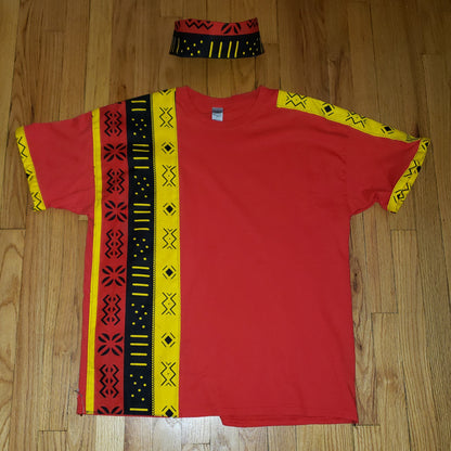 Short Sleeve Africa Inspired T-Shiki